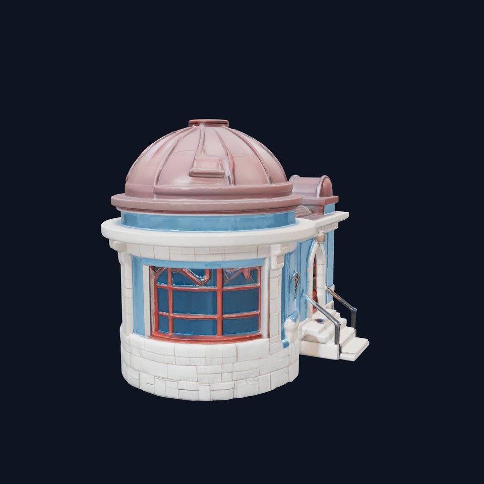 Charming Observatory Building model pack